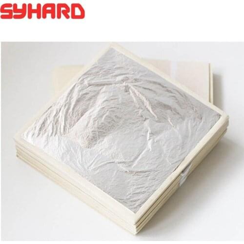 50/100pcs 99.9% Pure Silver Paper Silver Sheet 110x110mm