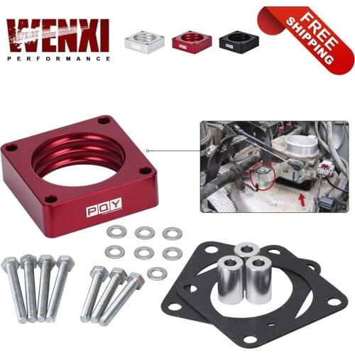 Aluminum Throttle Body Spacer For 91-06 Jeep Wrangler Cherokee TJ YJ LJ XJ 2.5L/4.0L Engine Gas w/ Gasket 1" Raise Manifold Carb