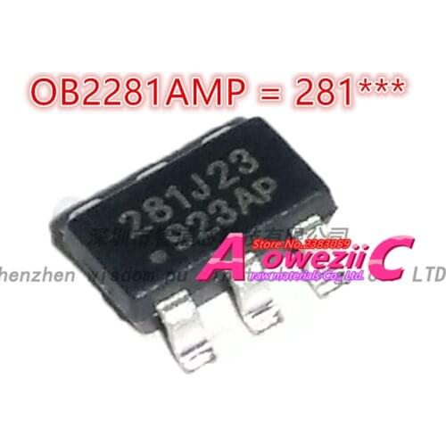 Aoweziic 100% new original OB2281AMP 281*** OB2283MP 83*** OB2361MP 61*** OB2520MP 20*** SOT23-6 LCD Power Management IC