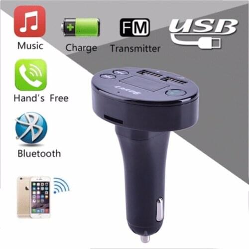 Wireless BT 4.1 Handsfree Car FM Transmitter Kit MP3 Player Dual USB Charger BT Hands-Free Calls MP3 Music Files