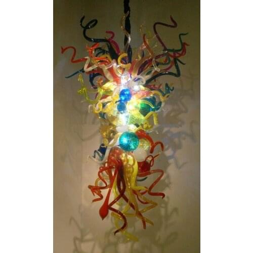 CE UL Certificate Hand Blown Glass Pendant Lamps Villa Decor Chihuly Style