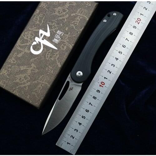 CH3015 Folding knife D2 blade G10 steel handle outdoor camping Tactics hunting pocket fruit kitchen Knives EDC tool