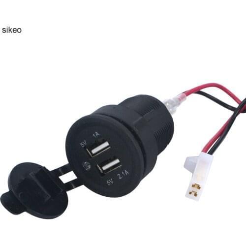 Sikeo Cover Dual Car usb charger Port Power Charger Adapter For universial Car Motorcycle High Quality
