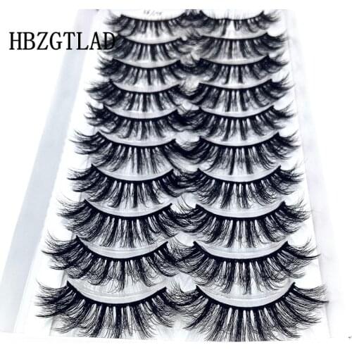 HBZGTLAD 10 pairs natural false eyelashes fake lashes long makeup 3d mink lashes eyelash extension mink eyelashes for beauty 95