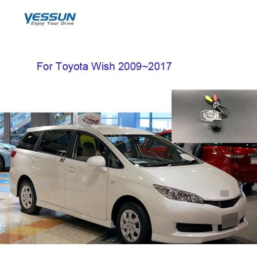 HD Car Reverse Rear View Camera For Toyota Wish 2009 2010 2011 2012 2013 2014 2015 2016 2017 license plate camera/Housing Mount