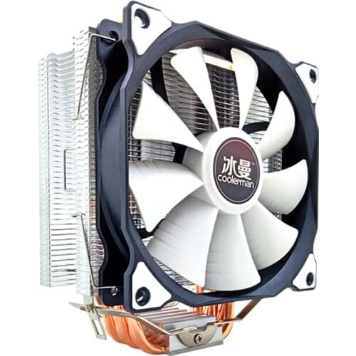 PC Desktop Computer Case Cooler Fan 12cm CPU Fan 6 Heat Pipes Cooler PWM Heatsink Radiator for Intel AMD