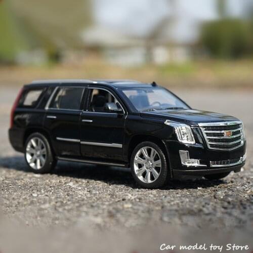 WELLY 1:24 Cadillac 2017 Escalade SUV simulation alloy car model crafts decoration collection toy tools gift