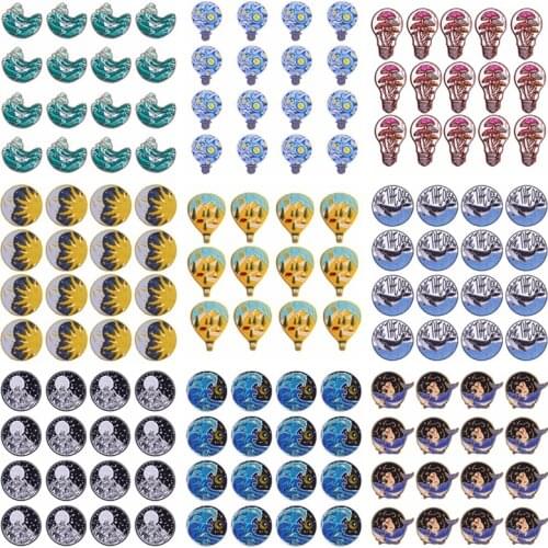 Prajna 10PCS Van Gogh Patch Mountain Embroideried Patches on Clothes Iron On Patches For Clothing DIY Stripe Wave Stickers Decor