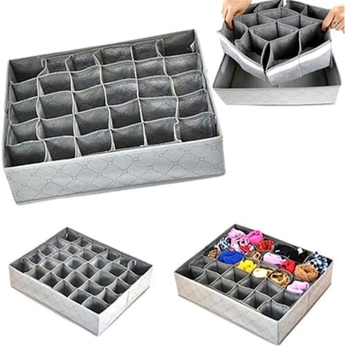 New Arrivals Wholesale Price 30 Cell Bamboo Charcoal Underwear Ties Socks Drawer Closet Organizer Storage Box Fit For Collection