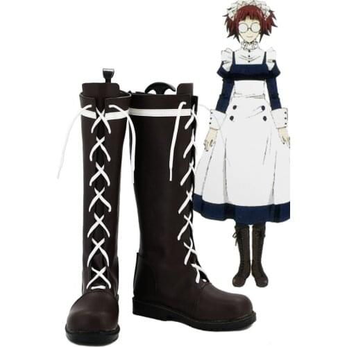 Black Butler Kuroshitsuji Mey Rin Cosplay Shoes Boots Custom Made
