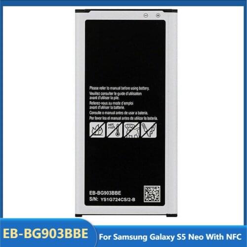 Original Replacement Phone Battery EB-BG903BBE For Samsung Galaxy S5 Neo With NFC Rechargable Batteries 2800mAh
