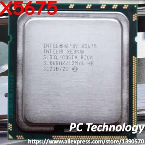 Original Intel Xeon X5675 processor 6-cores 12M Cache 3.0GHz LGA1366 95W CPU Free shipping ship out within 1 day