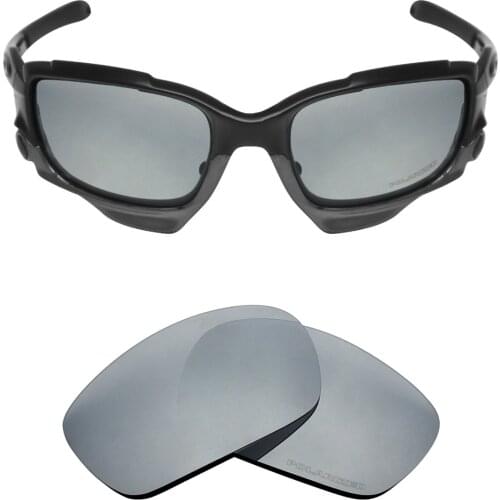 Mryok+ POLARIZED Resist SeaWater Replacement Lenses for Oakley Jawbone Sunglasses Silver Titanium