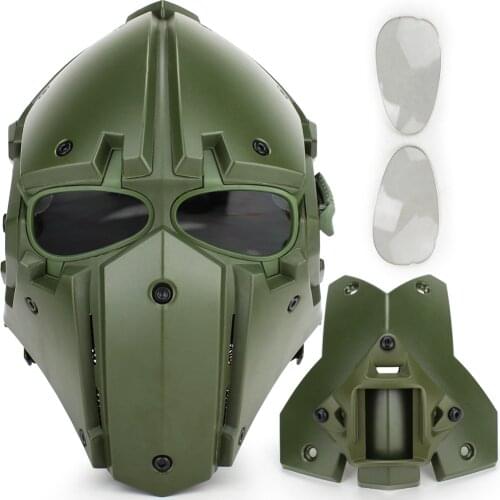 Tactical Full Face Airsoft Mask Helmet Hunting Painball Protection Goggles Mask Cosplay Multi-Function Motorcycle Helmet