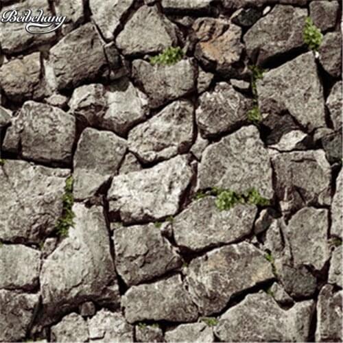 Beibehang Chinese stone pattern PVC waterproof wallpaper personalized bar restaurant KTV3D three-dimensional retro wallpaper