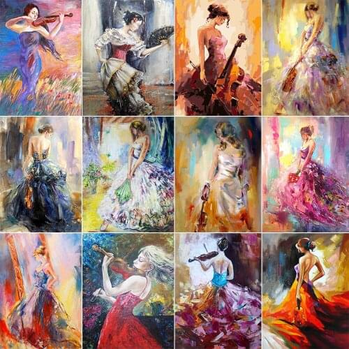XUEQIXIAOZU Full Artistic Abstraction Diamond Embroidery 5D DIY Diamond Painting Mosaic Home Decoration Gifts 2020 New