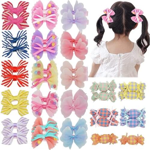 40PCS Baby Girls Hair Clips 2Inch Tiny Hair Bows Alligator Clips Fully Lined Hair Accessories for Infants Toddler