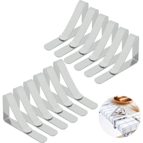 Tablecloth Clips,12 Pack Stainless Steel Table Cloth Holder Table Cover Clamps for Home/Marquees/Wedding/Party/Picnic/Indoor/O