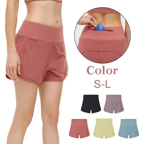 Womens Yoga Shorts Running Shorts Back Zipper Pocket Athletic Sports Shorts Exercise Workout Training Shorts Activewear