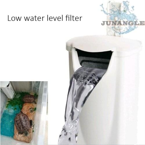 1pcs Ultra Low Water Level Turtle Tank Filter Shallow Water Small Fish Tank Waterfall Mini Silent Built-in Water Purifier 3W