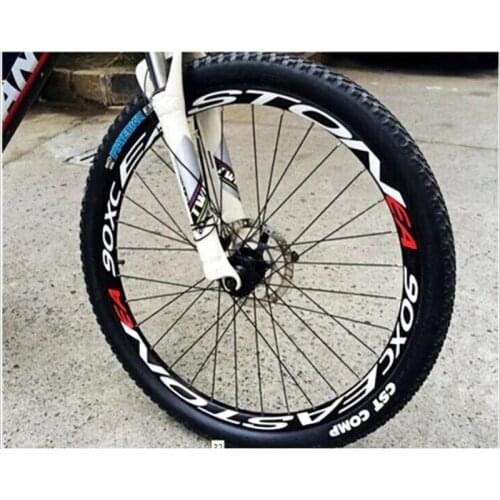 1 Side Multicolor Bike Wheel Rims Reflective Stickers Decals Cycling Safe Protector 26/27.5inch Wheel MTB Bike Accessories
