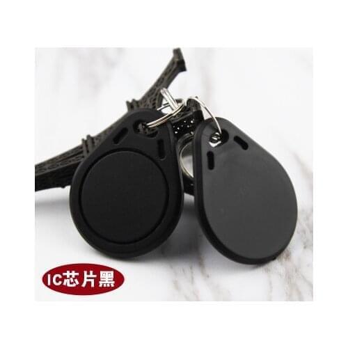 200pcs 13.56MHz F08 M1 S50 Keyfobs Tags Access Control RFID Key Finder Card Token Attendance Management Keychain ABS Waterproof