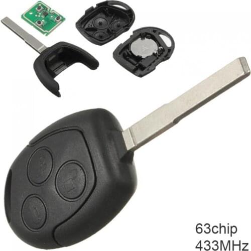 433Mhz 3 Buttons Keyless Uncut Flip Smart Remote Key Fob with 4D 63 Chip for Ford Focus/Mondeo/C-Max/Galaxy/S-Max 2004-2011