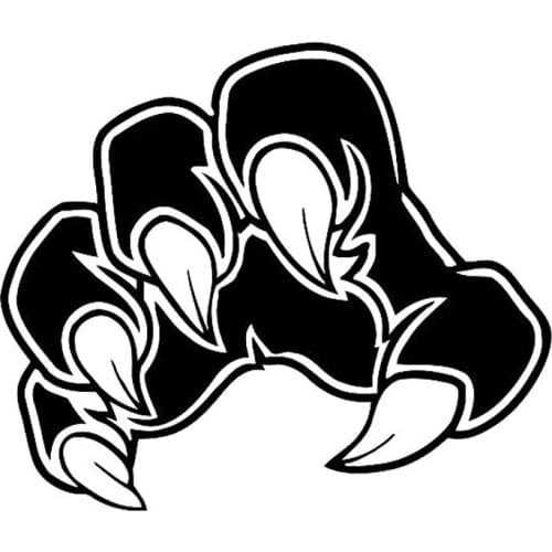 14.4cm*12.2cm Predator Claws Horror Vinyl Car Sticker Car-Styling Decal