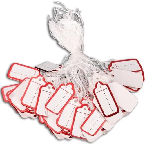 Free shipping wholesales DIY blank tag with cord/jewerly tag/printed label/gift packing tag/shape cutting tag 100 pcs a lot
