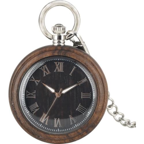 Lourious Pointers Wooden Pocket Watch Male Clear Case Women Quartz Analog Pendant Watch Warcraft Retro Gift zegarek kieszonkowy