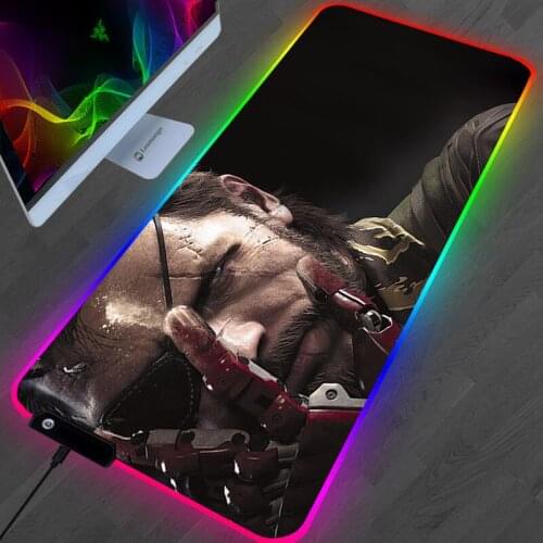 Gaming Laptop Gamer Desk Gamers Accessories Pc Gaming Mouse Pad Anime Rug RGB Metal Gear Solid Mausepad Varmilo Mice Keyboards