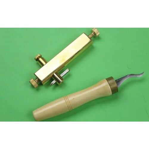 Violin/Viola making tools, brass purfling groove knife, Luthier tools