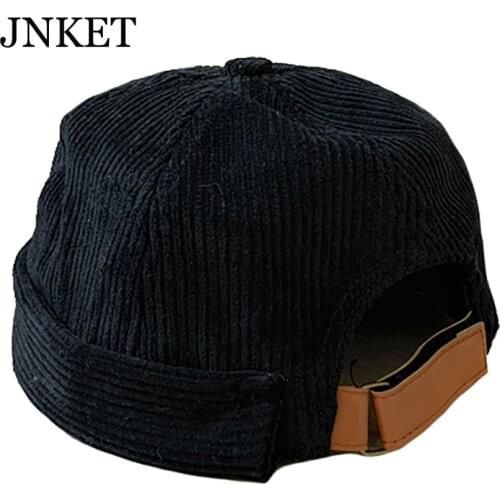 JNKET New Autumn Winter Sailor Cap Men Women‘s Skullcap Retro Beanies Hat Hip Hop Hat Casual Pumpkin Hat