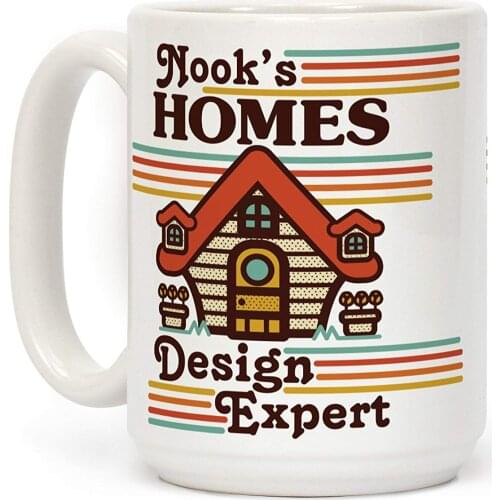 Nooks Homes Design Expert White 11 Ounce Ceramic Coffee Mug