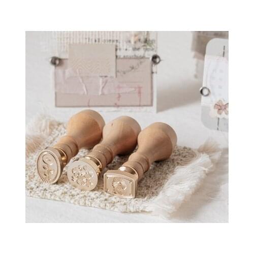 Creative kawayi flower vase Sewing Machine Special-shaped Wax Seal StampFire Lacquer Seal Head Wedding Greeting Card Wax Seal