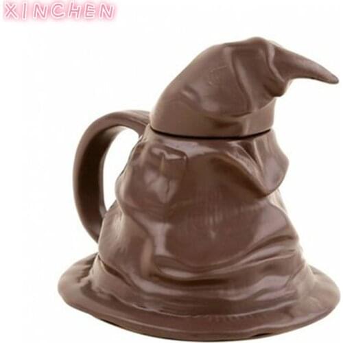XINCHEN Creative 350ml Coffee Mugs 3D Magic Hat Cups and Mugs Cool Mark Large Capacity with a Unique And Quirky Tea Milk Cups