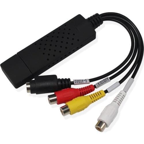 Easiercap USB 2.0 Easier Cap Video TV DVD VHS DVR Capture Adapter Easier Cap USB Video Capture support Win10