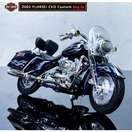 Maisto 1:18 HARLEY-DAVIDSON 2002 FLHRSEI CVO Custom Alloy Diecast Motorcycle Model Workable Toy Gifts Toy Collection