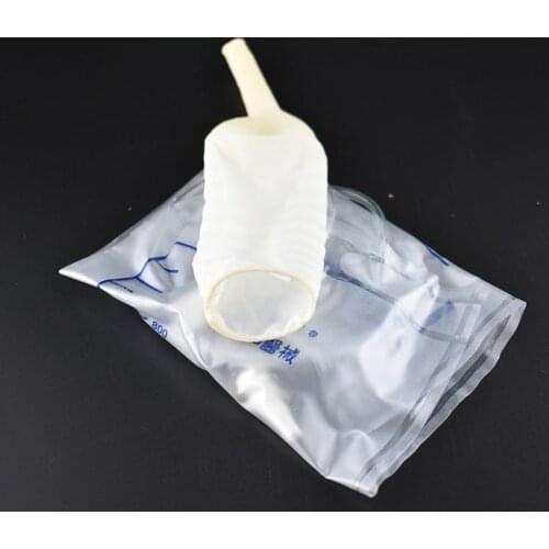 Medical latex 5 pcs/lot disposable drainage bag men disposable urine bag 1000ml Urine collector with urine