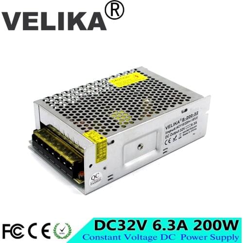 Single Output 32V 6.3A 200W Switching Power Supply Source Transformer 110V 220V AC DC32V SMPS LED Driver For CNC CCTV AV Light