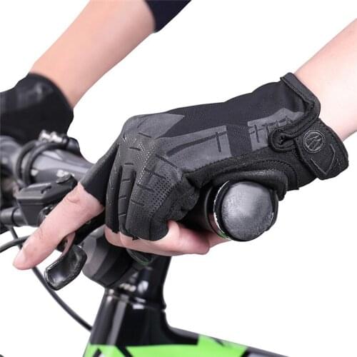 Outdoor Unisex Cycling Gloves Sport Fishing Mountaineering Half Finger Gloves Nylon Lycra Shock Absorbent Mittens Waterproof