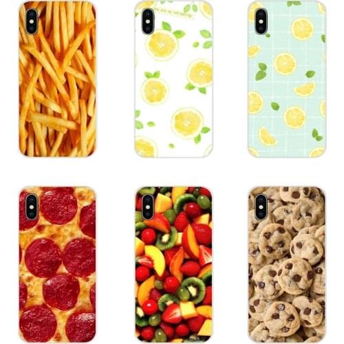 Food french fries Pizza chocolate Fruit Transparent TPU Cover For Xiaomi Mi4 Mi5 Mi5S Mi6 Mi A1 A2 A3 5X 6X 8 CC 9 T Lite SE Pro
