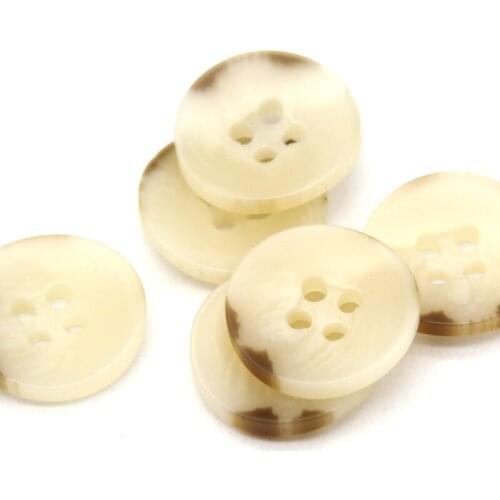 28mm Irregular Beige Imitation Horn Coat Buttons For Clothes Resin Suit Windbreaker Decorative DIY Sewing Accessories Wholesale