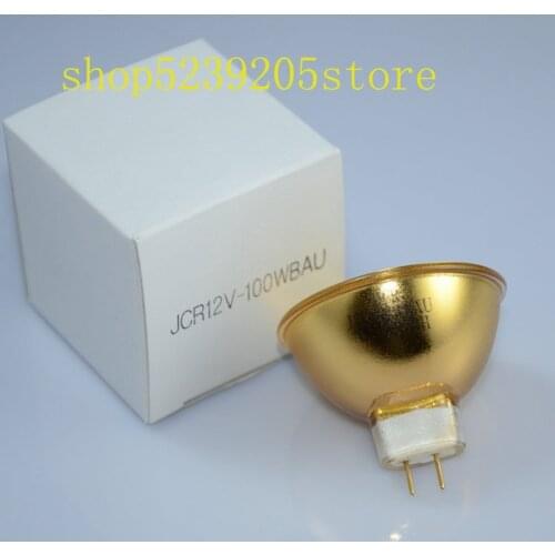 USHIO JCR 12V-100W BAU Gold-Plated Lamp Cup 12V100W GZ6.35 Optical Instrument Light Source Halogen Bulb