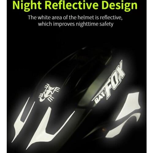 BATFOX Night Reflective Cycling Helmet MTB capacete ciclismo mtb Bicycle Helmet Cycle helmets Bike Helmet casco bicicleta hombre