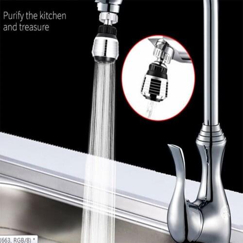 Water Saving Swivel Kitchen Bathroom Tap Adapter Shower Head Filter Nozzle Connector 360 Rotate Swivel Faucet