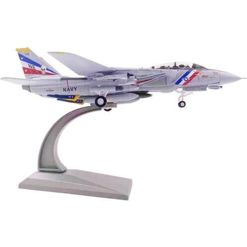 1/100 F-14 Fighter Model Diecast Alloy Airplane Model Fighter Model for Commemorate Collection or Gift