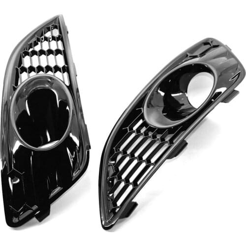 1 Pair Hollow Front Bumper Fog Lamp Lower Grille for Ford Fiesta JA8 13-17