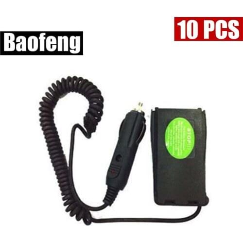 XQF 10PCS Car charger Battery Eliminator for BAOFENG BF-888S Two Way Radio