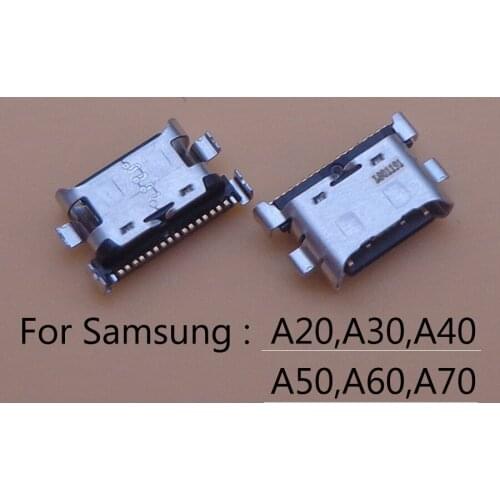 50Pcs/Lots USB Charging Port For Samsung A20 A30 A40 A50 A60 A70 A01 A10S A20S A30S A50S A21S A51 A71 Connector Jack Socket Plug
